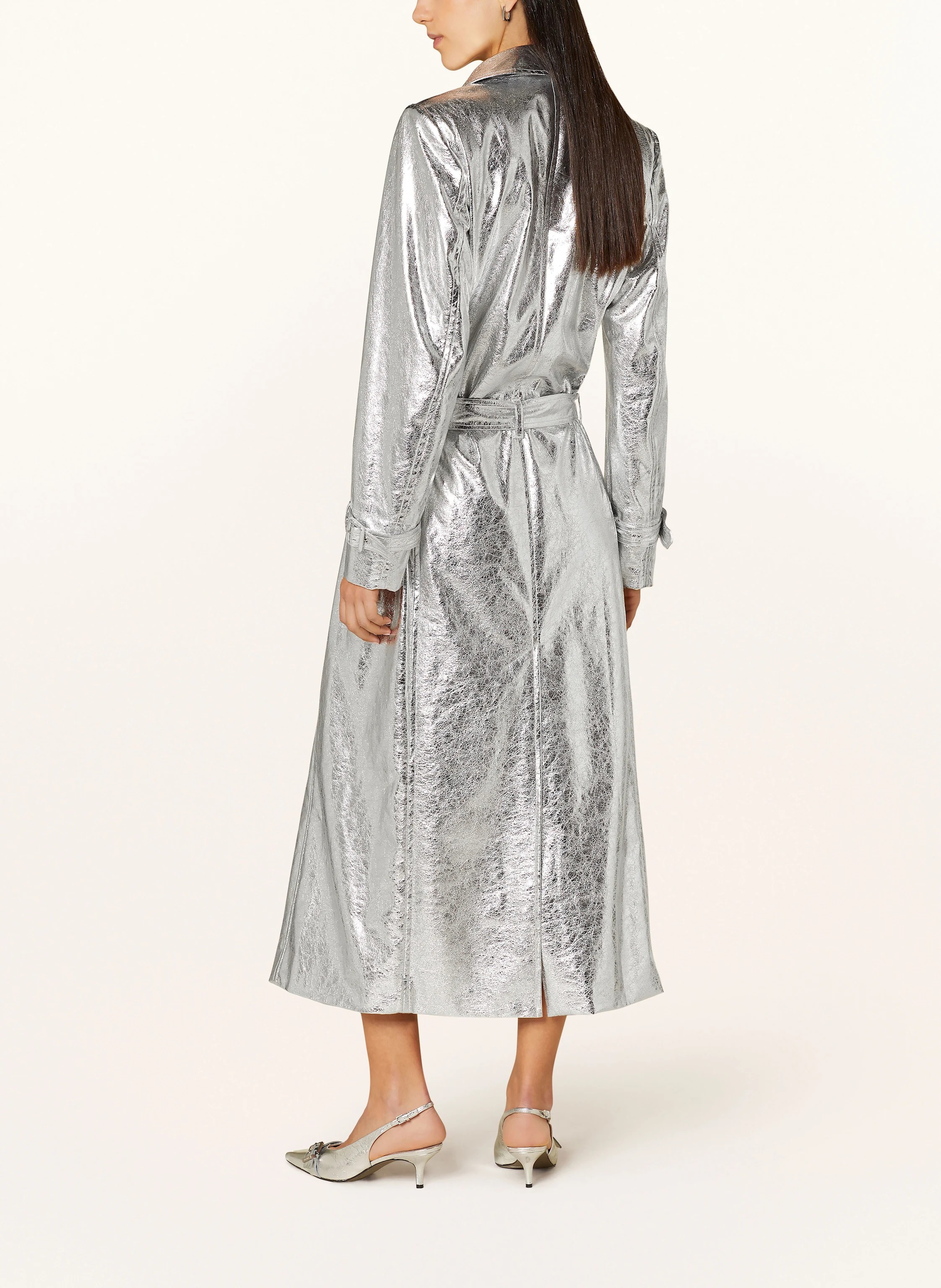 MARC CAIN Trenchcoat in Lederoptik