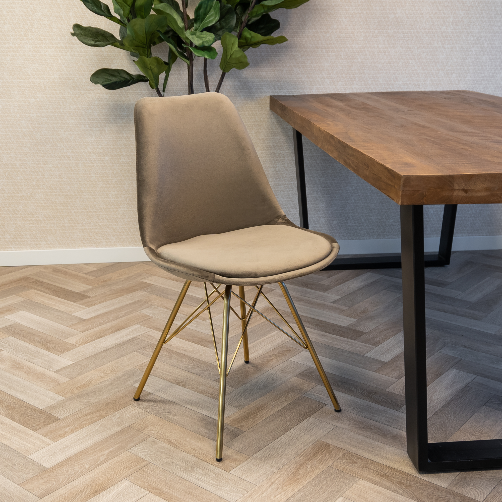 Kick Kuipstoel - Velvet taupe GL