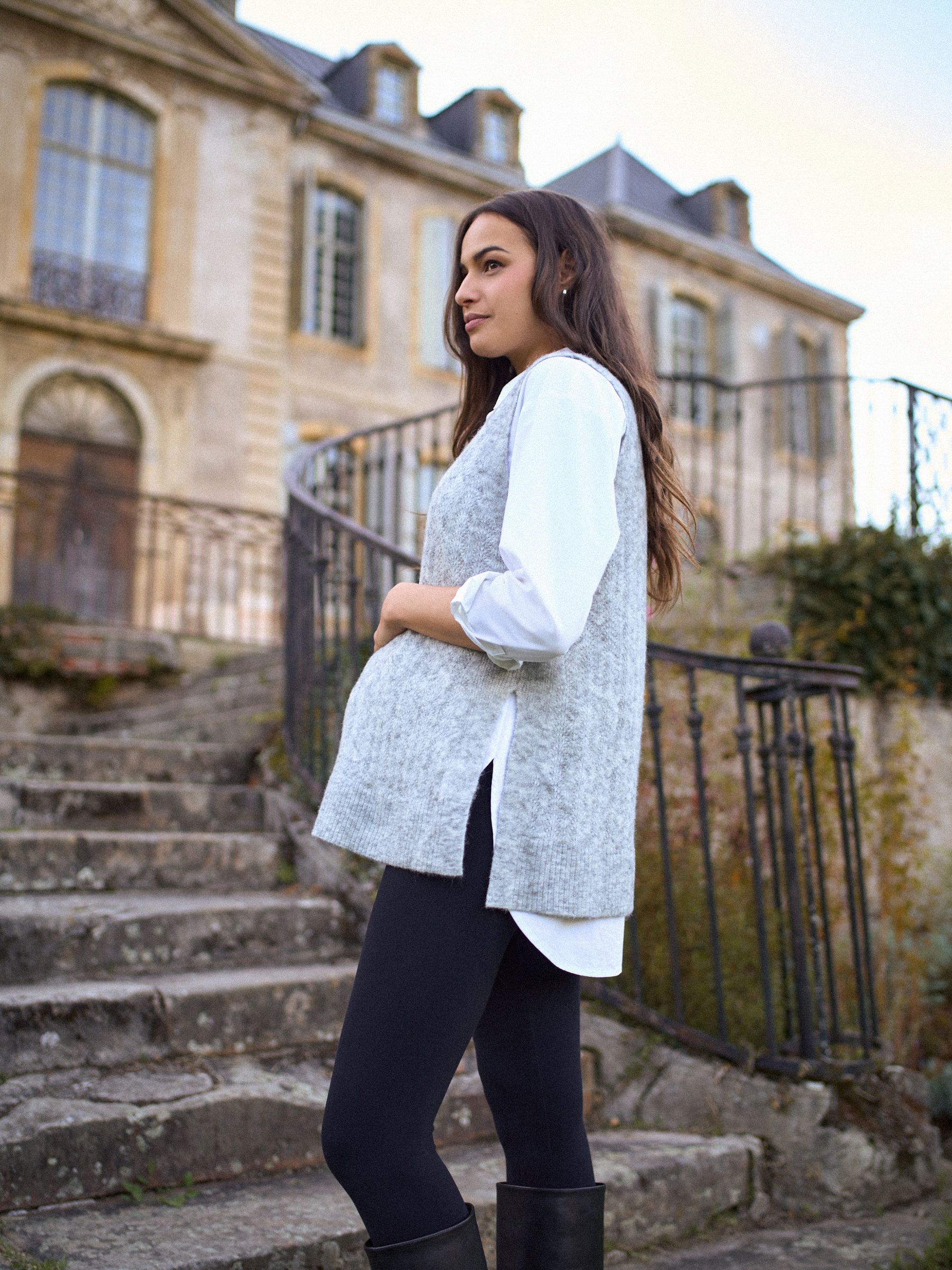 Seraphine Maternity Pointelle Knit Vest
