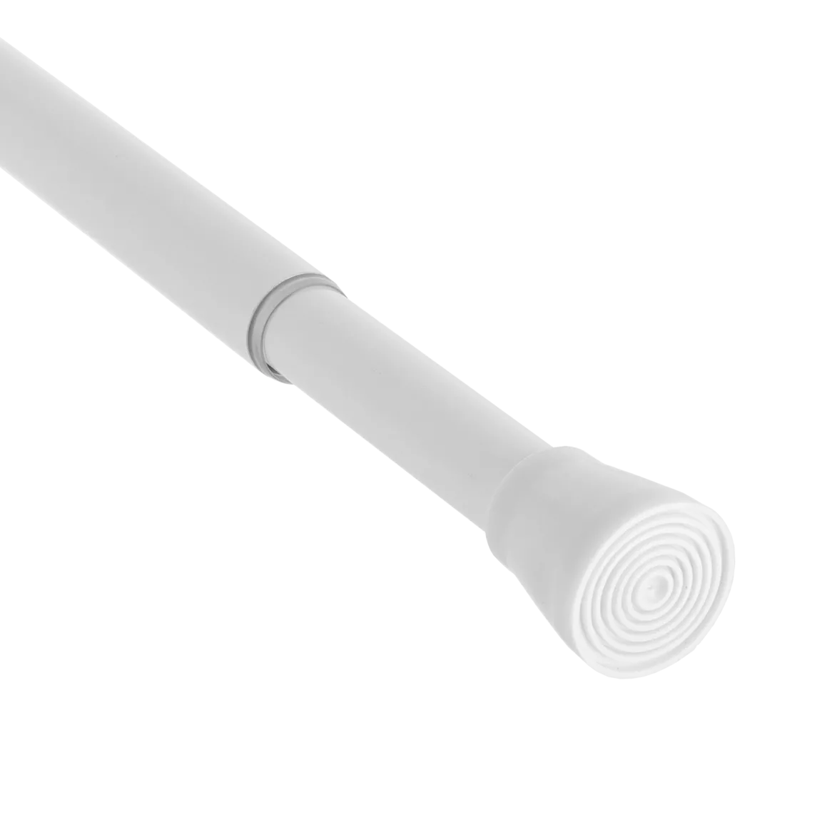 Barre de rideau de douche autobloquante (de 105 à 250 cm) Blanc