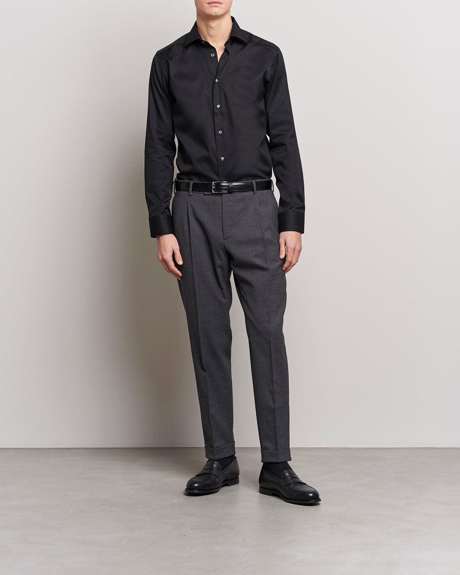 Eton Slim Fit Shirt Black