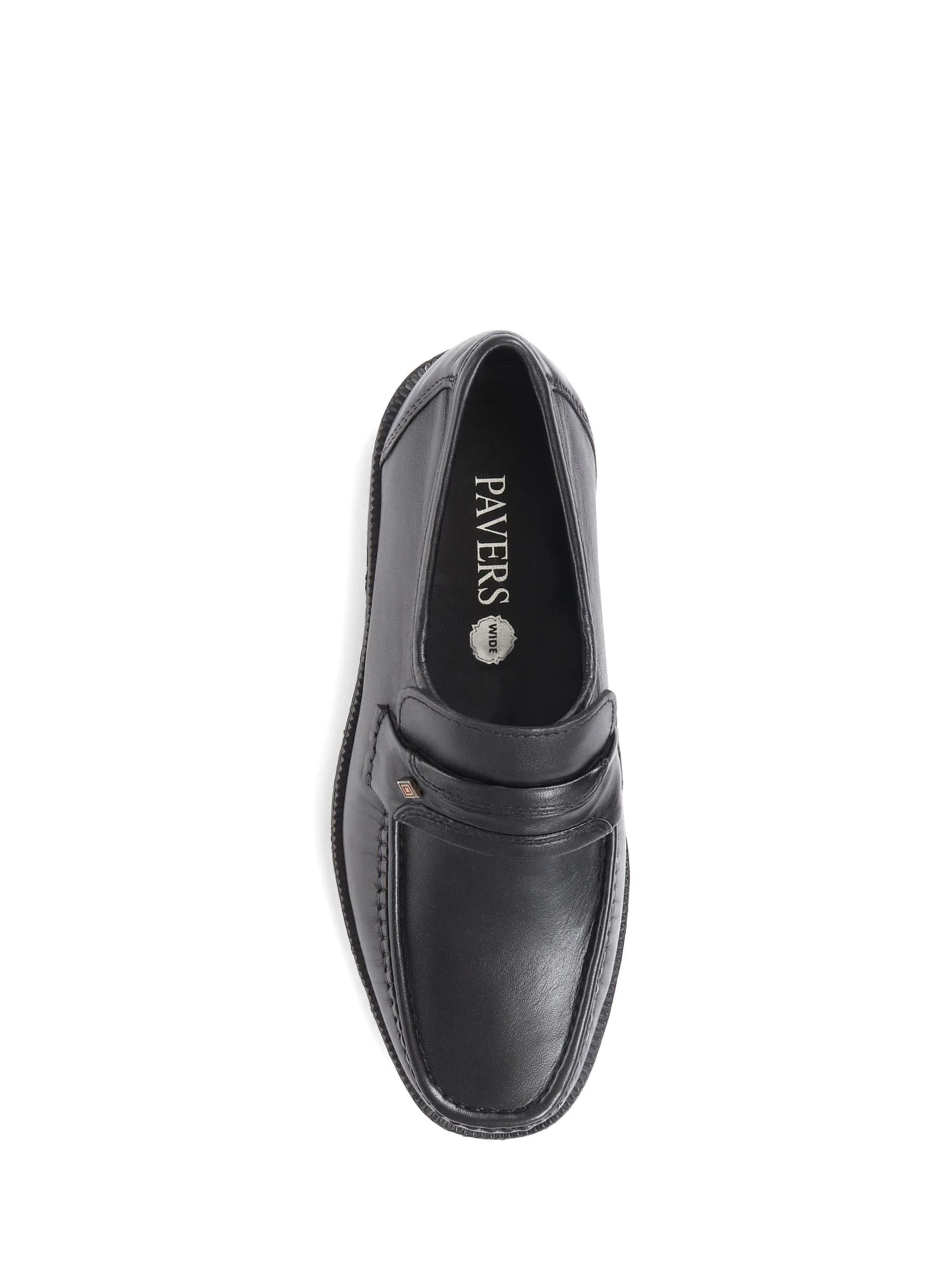 Zwart - Pavers nette zwarte mocassin schoenen voor heren