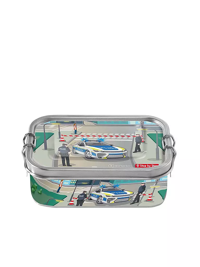 STEP BY STEP Edelstahl Lunchbox - Police Car Cody  bunt