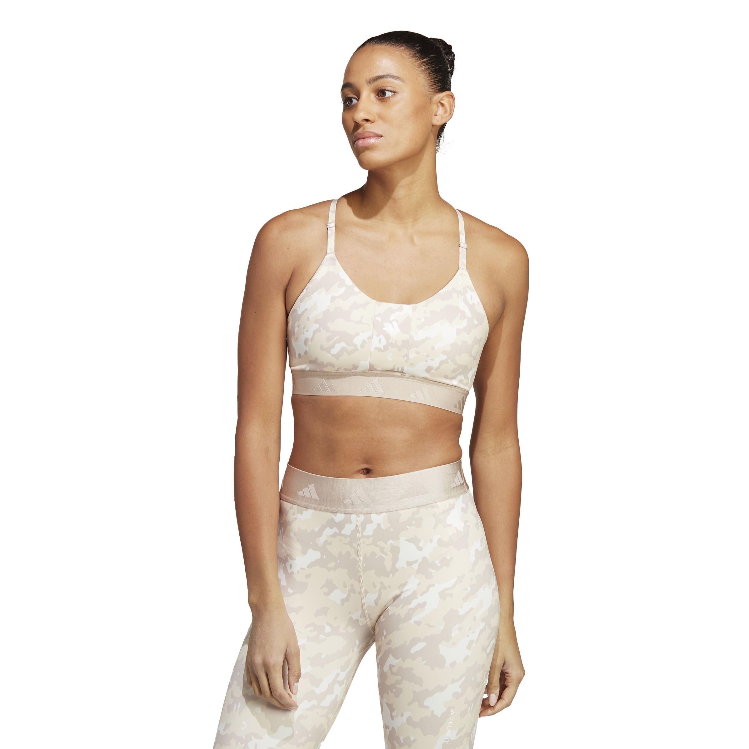 adidas Aeroreact Training Light Support Techfit Sports Bra Womens