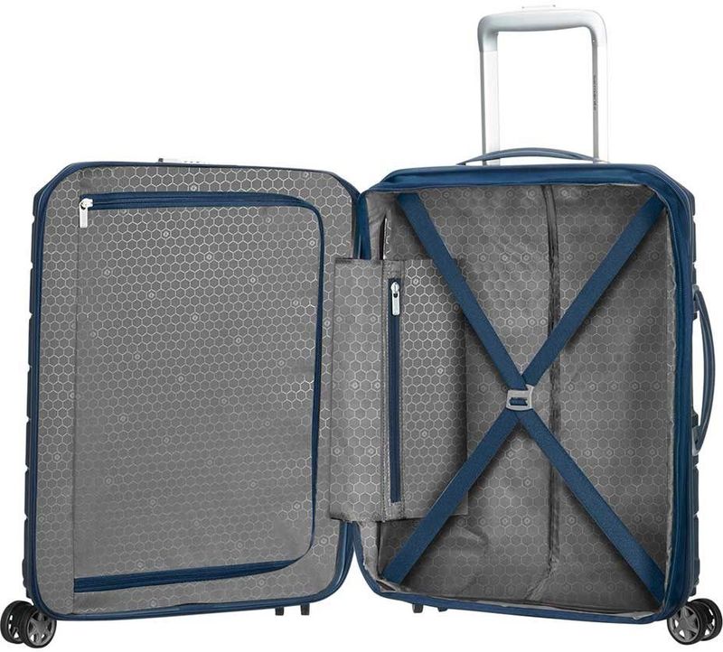 Samsonite Flux Spinner S 55/20 Uitbreidbare Handbagage Koffe - 55 C - 44  - Donkerblauw