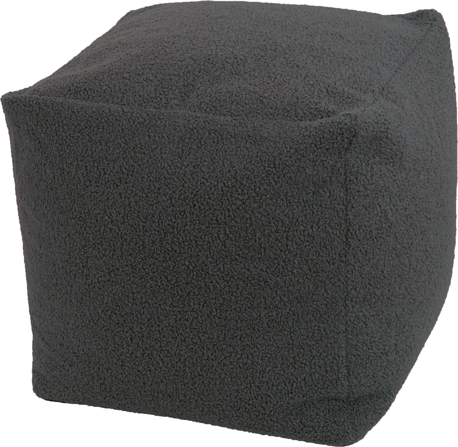 Intratuin poef Teddy zwart 45 x 45 x 45 cm
