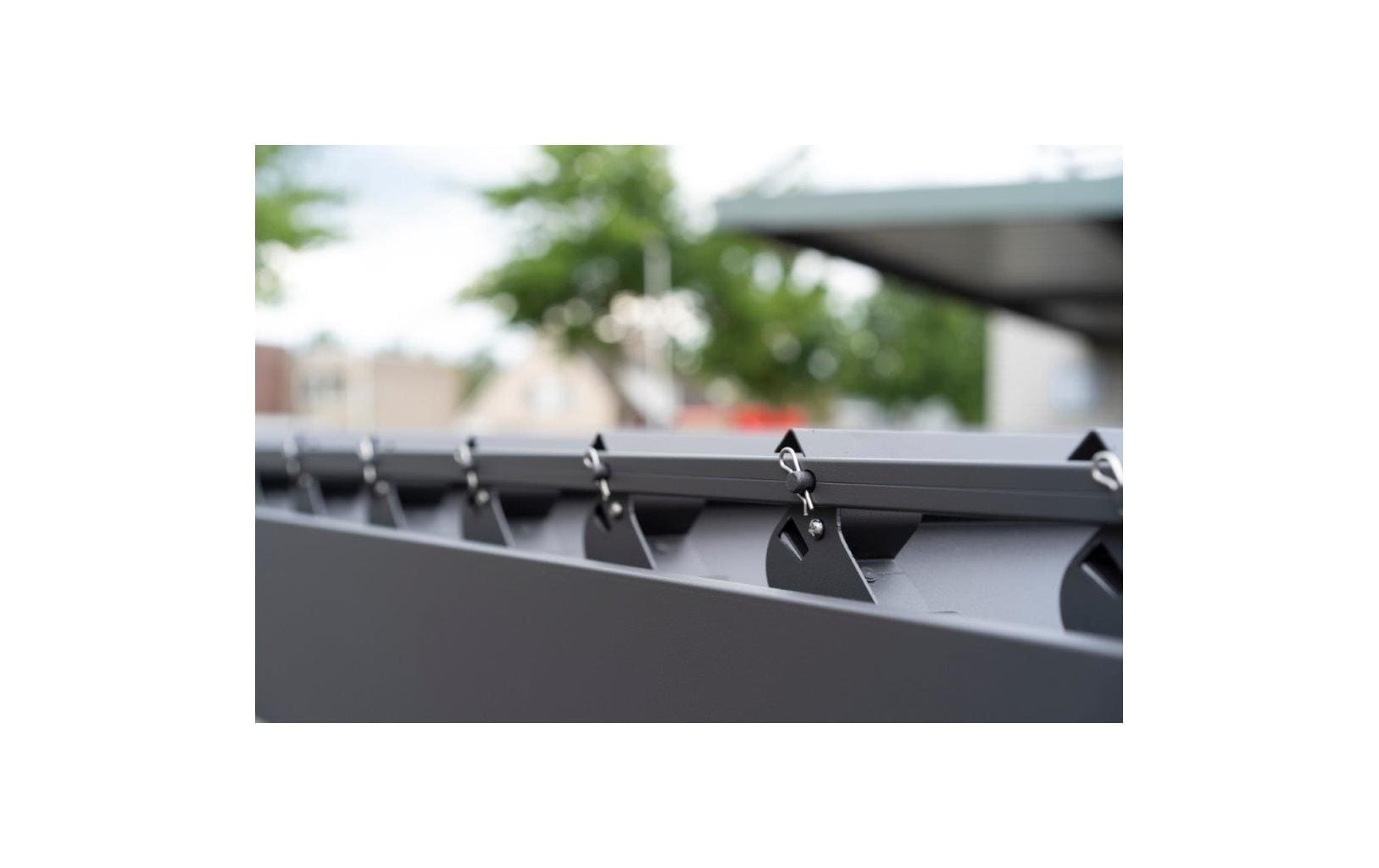 Alu/Stahl-Pergola, Anthrazit 300 x 300 x 240 cm<br>Freistehender Pavillon
