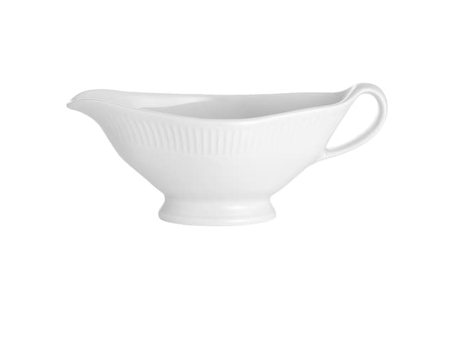 Pillivuyt Plissé Sovsekande 20,5 x 9,5 cm 32 cl Hvid