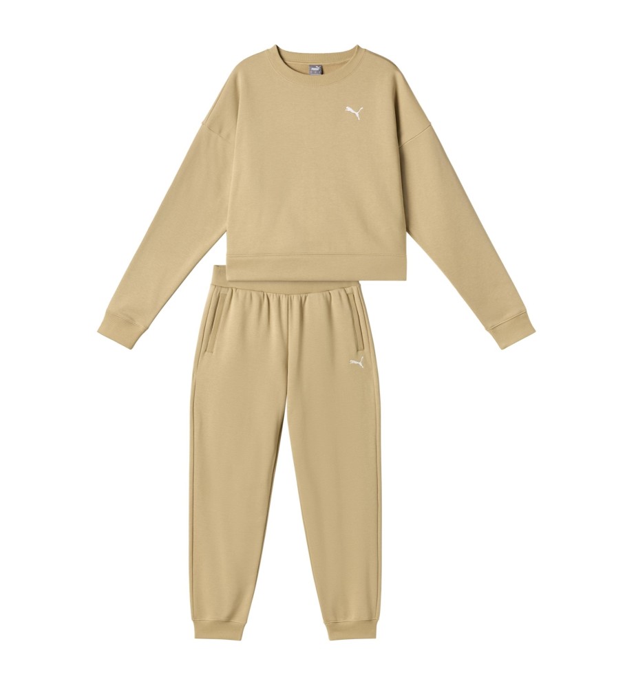 Conjunto de treino Puma Complete Loungewear preto