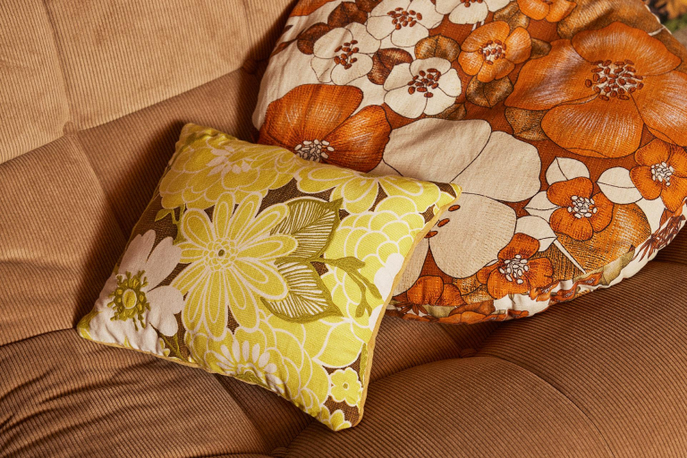 HKliving Stitched kussen 40x30 daisy