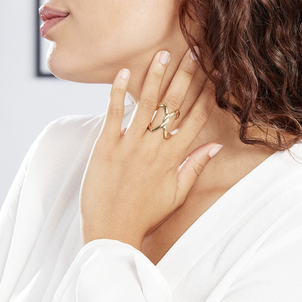 Bague Adelind Acier Jaune