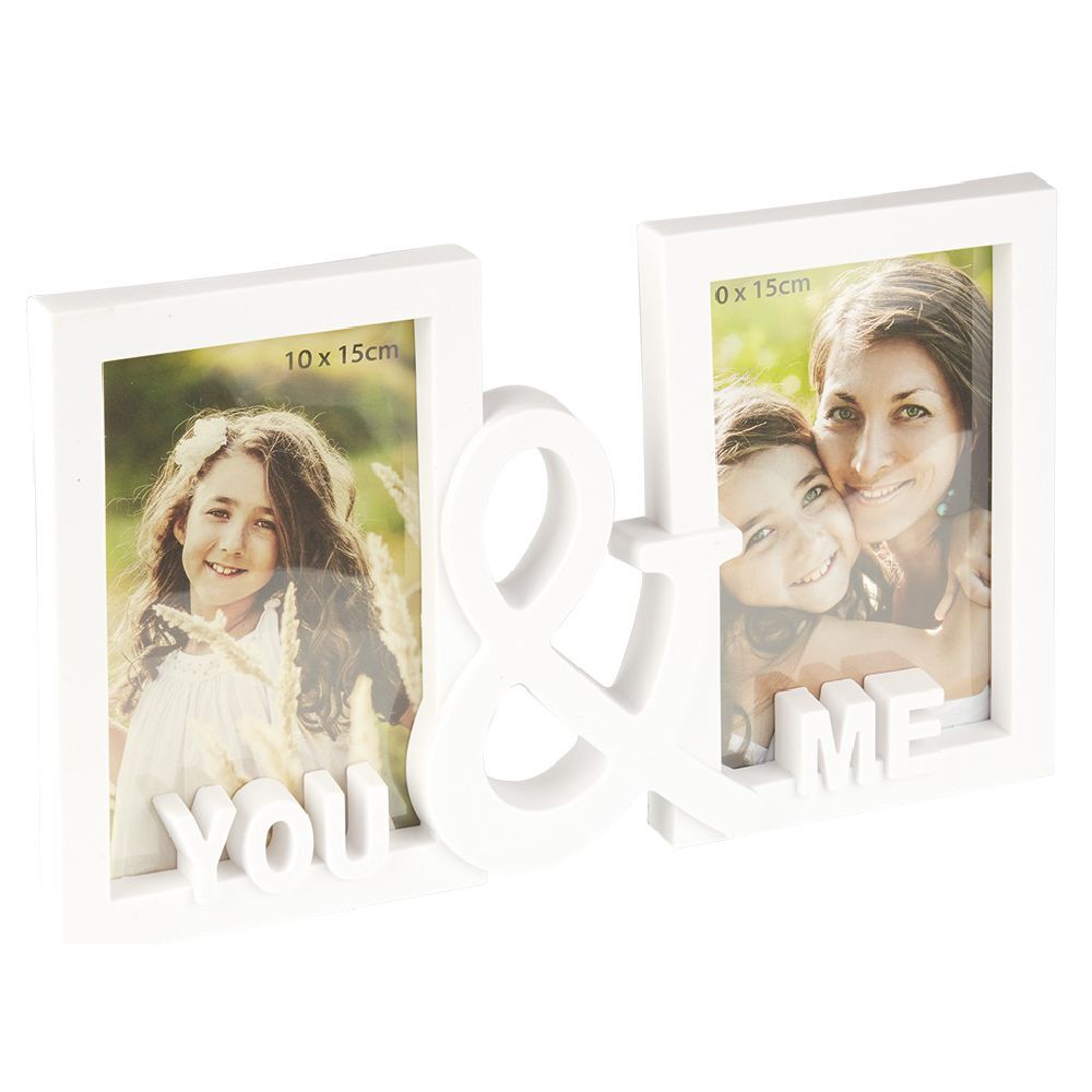 Cadre photo 2 vues 10x15 cm You & Me