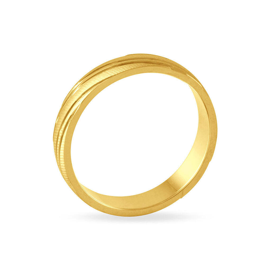 Alliance Eros Brossee Ruban Plat Or Jaune
