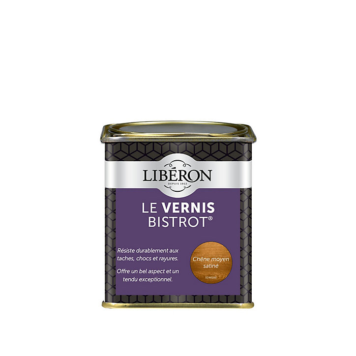 Vernis bistrot Libéron chêne moyen satiné 250ml