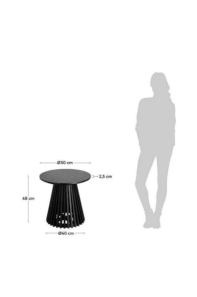 JEANETTE sidebord Ø 50 cm