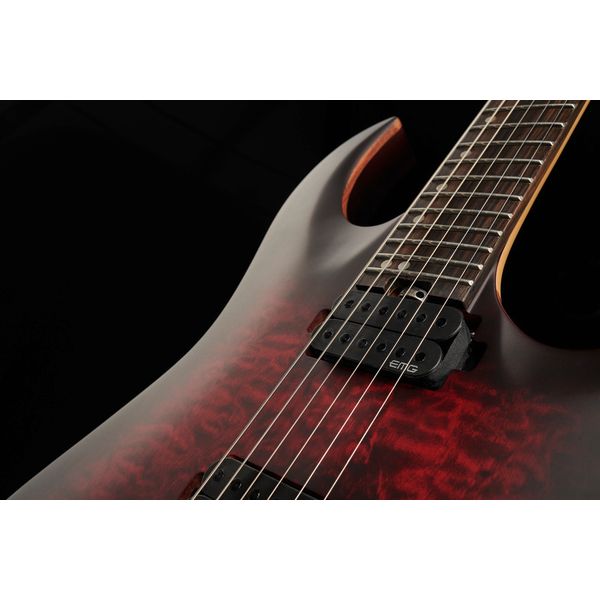 Harley Benton Amarok-6 BKRD Quilted Burst