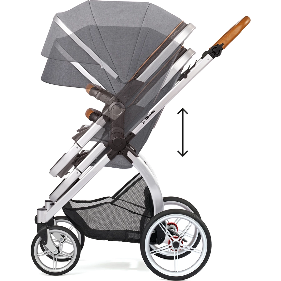 GESSLEIN Kombikinderwagen FX4 Life mit Handbremse, cloud  Sterne