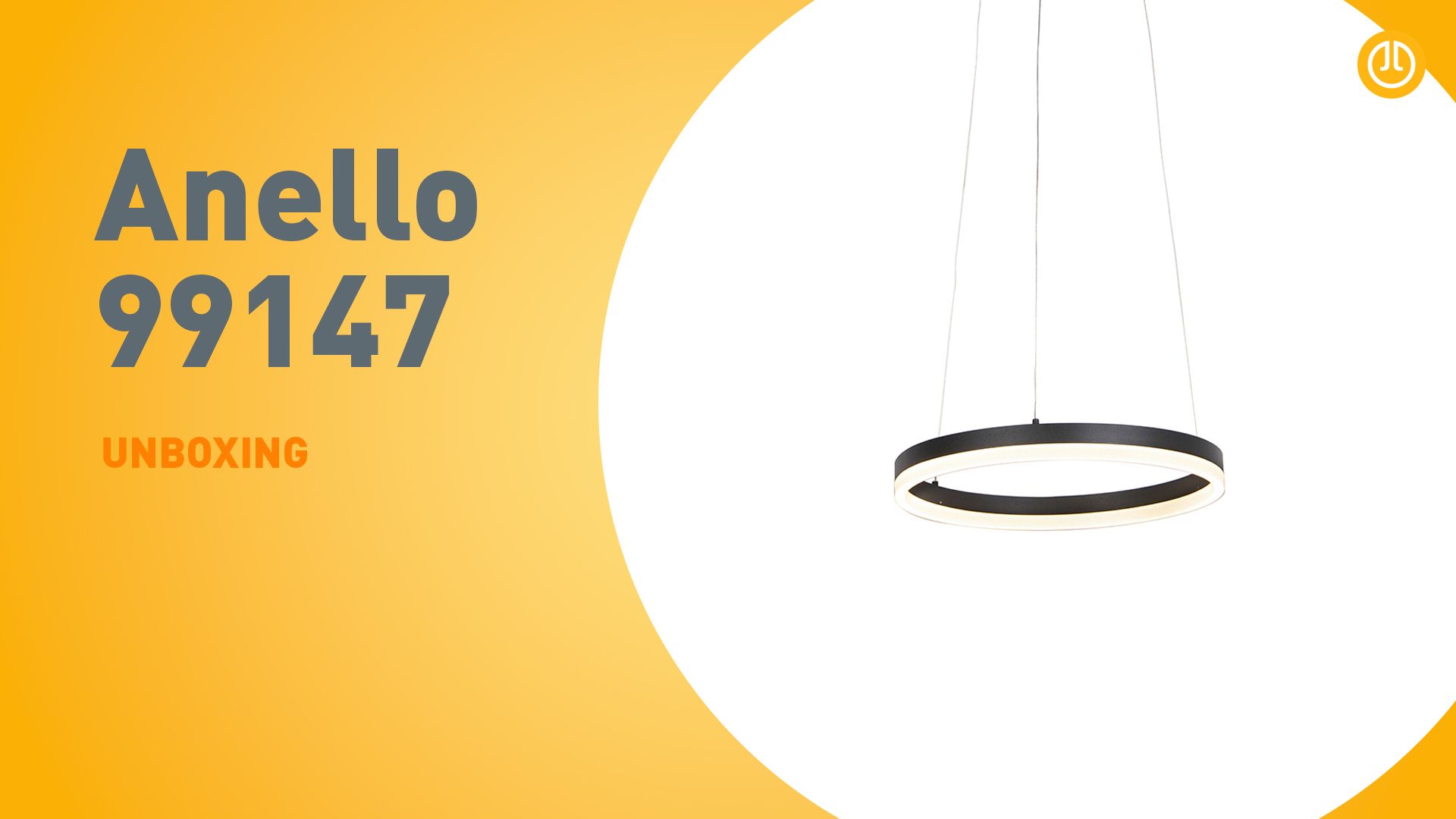 Design hanglamp zwart 40 cm incl. LED 3-staps dimbaar - Anello
