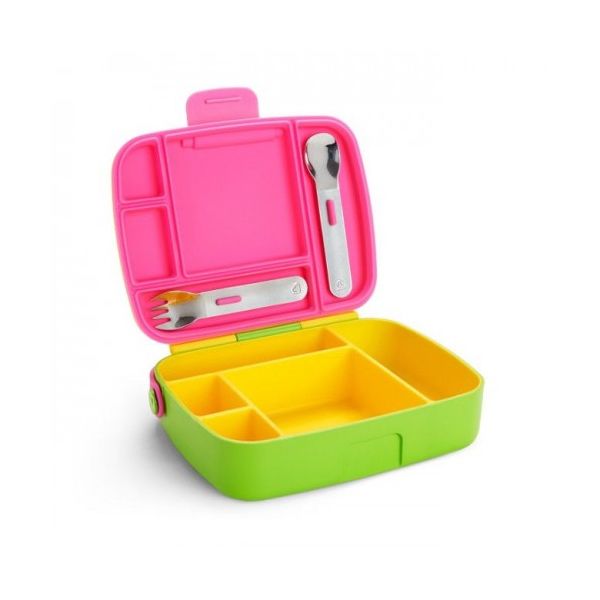 Munchkin Lancheira Bento Box com Talheres Amarela 012531