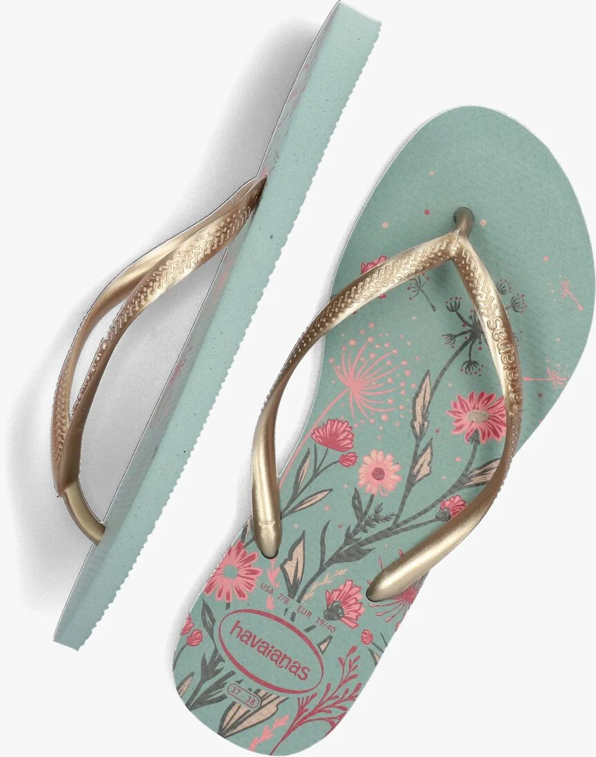 HAVAIANAS groene havaianas teenslippers slim organic