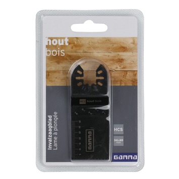 Gamma multitool accessoire - invalzaagblad voor hout - 32 x 40 mm