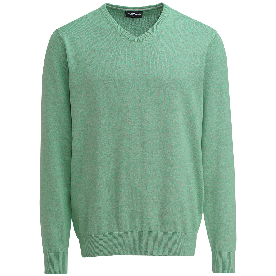 VanVaan Herren Feinstrickpullover mit V-Ausschnitt hellgrün