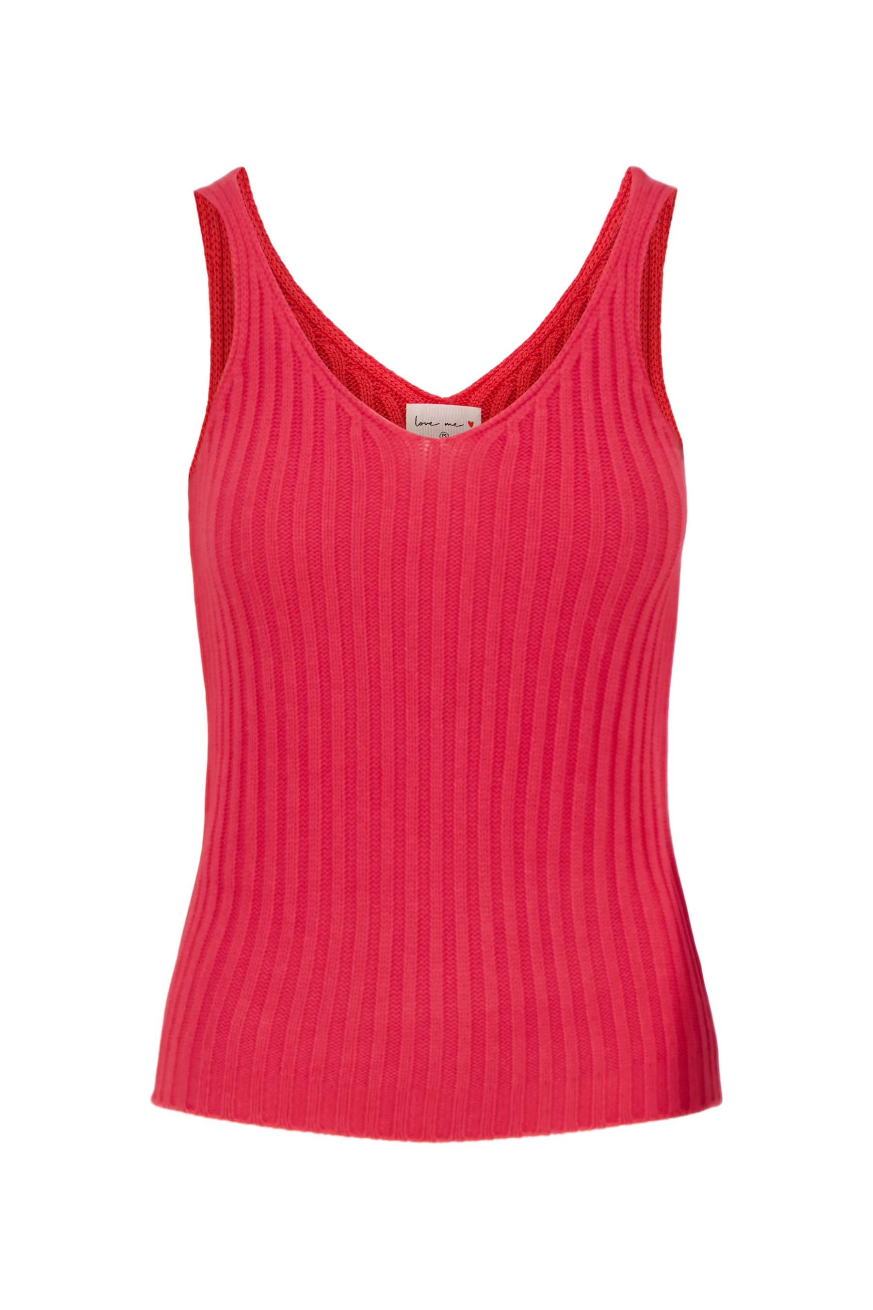 singlet gebreid in rib