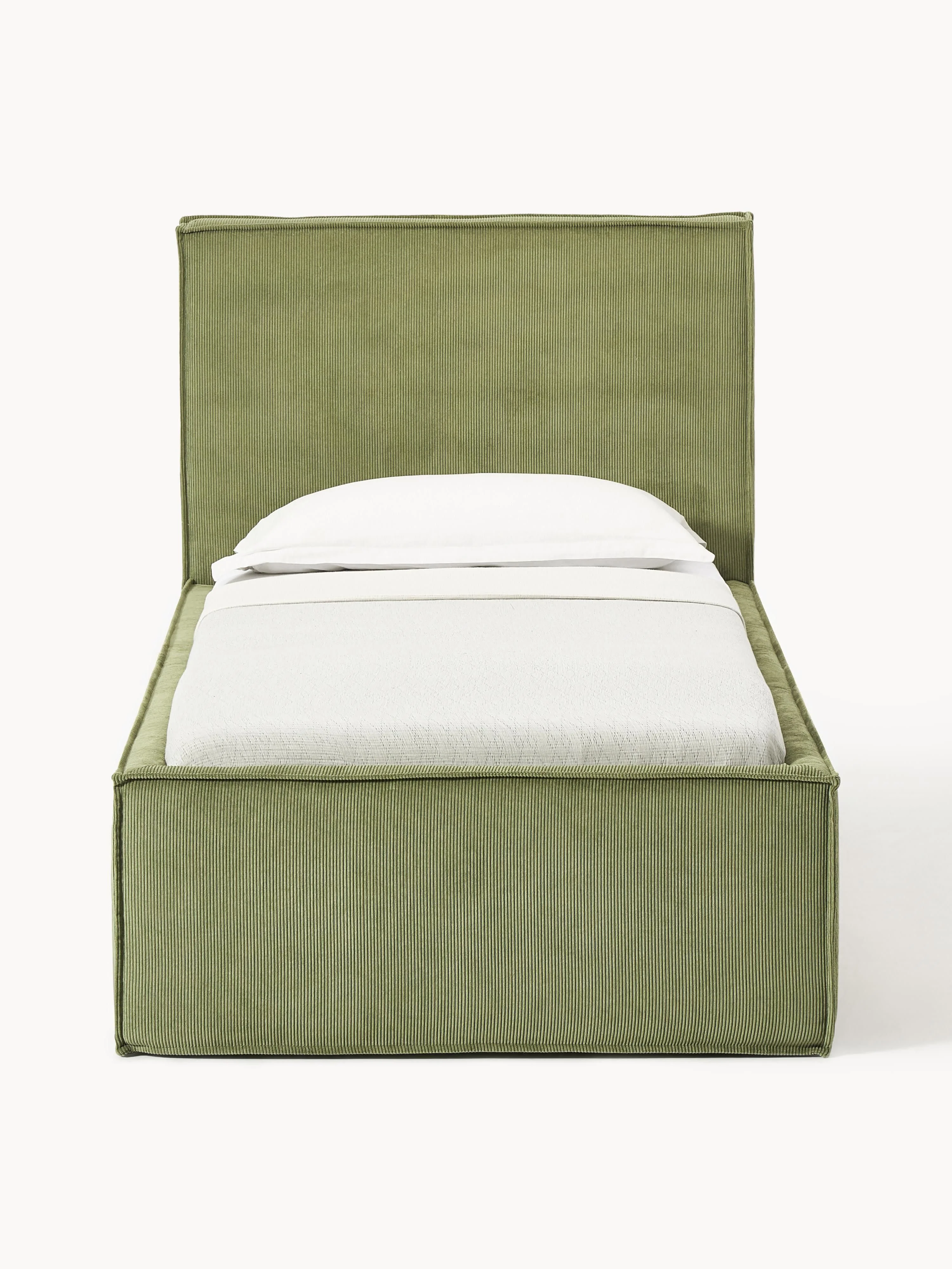 Corduroy eenpersoonsbed Dream met opbergruimte