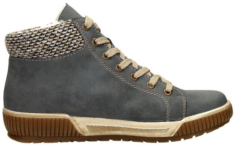 Rieker Veterschoenen Hoog licht blauw