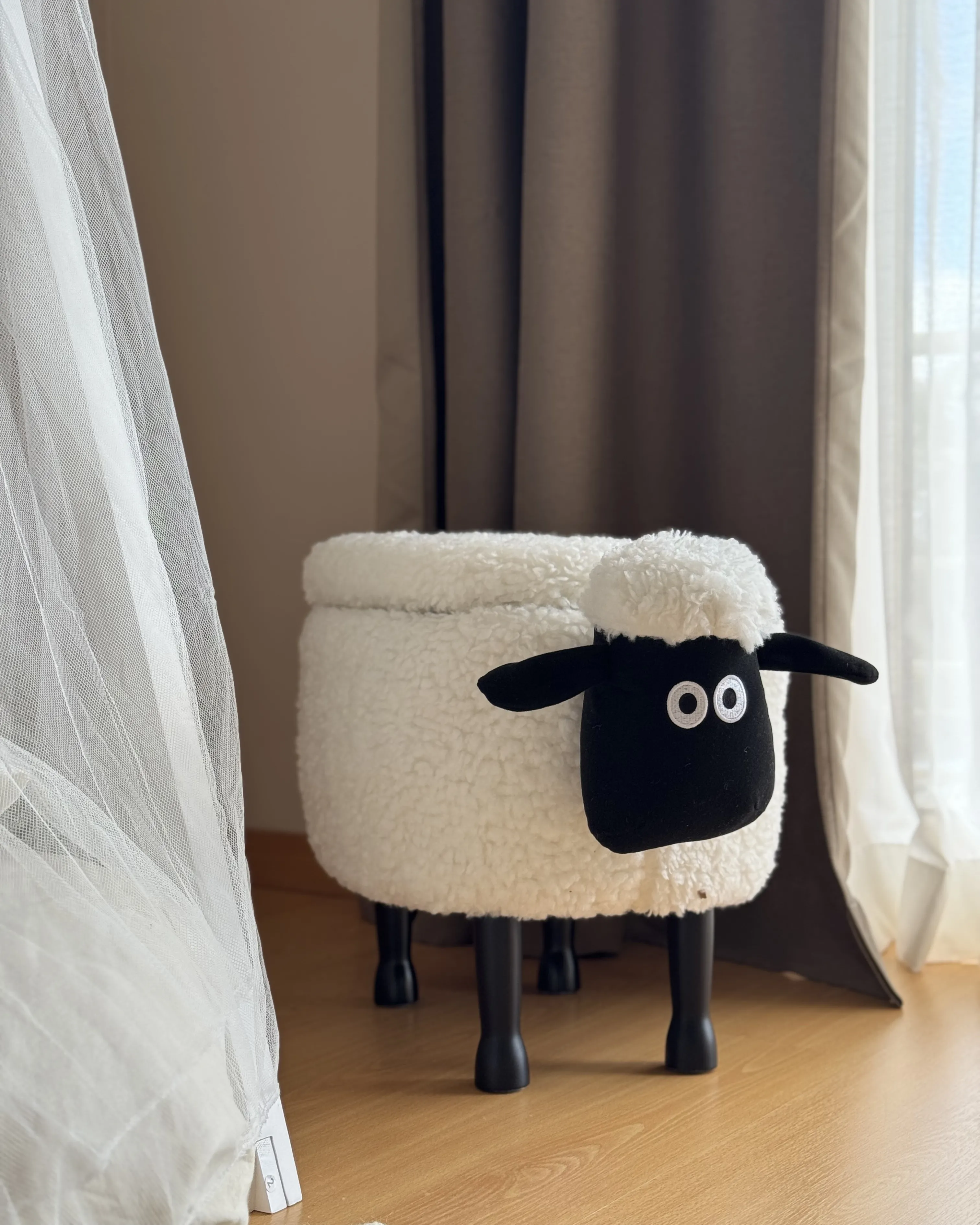 Dierenpoef met opbergruimte SHEEP Stof Wit Schaap