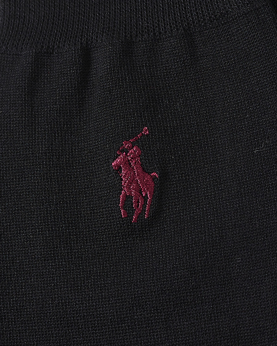 Polo Ralph Lauren 2-Pack Mercerized Cotton Socks Black