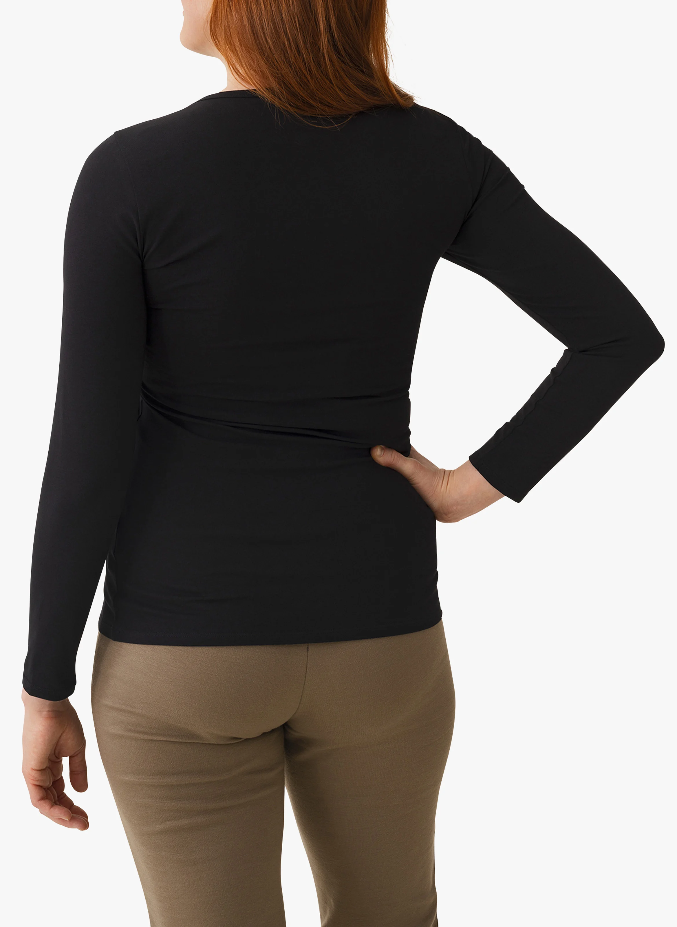 T-shirt de grossesse en coton biologique | Noir