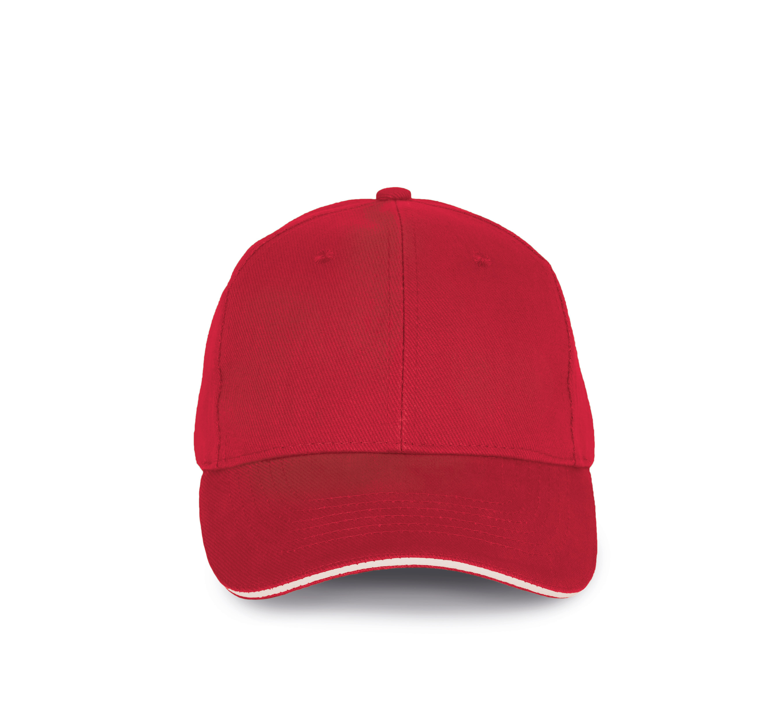 K-up KP198 - Casquette en Coton Bio à Visière Contrastée - 6 Panneaux