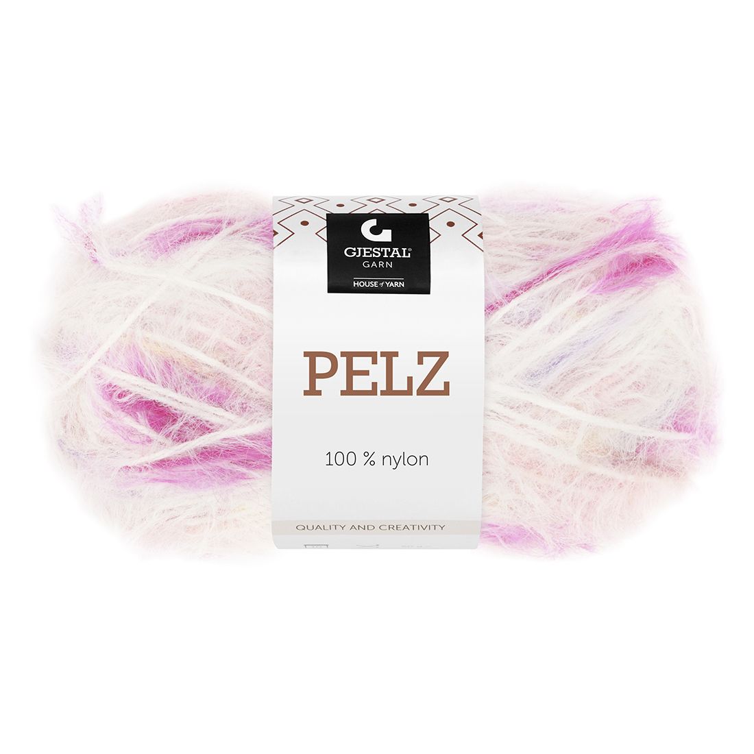 Pelz flerfarget garnnøste