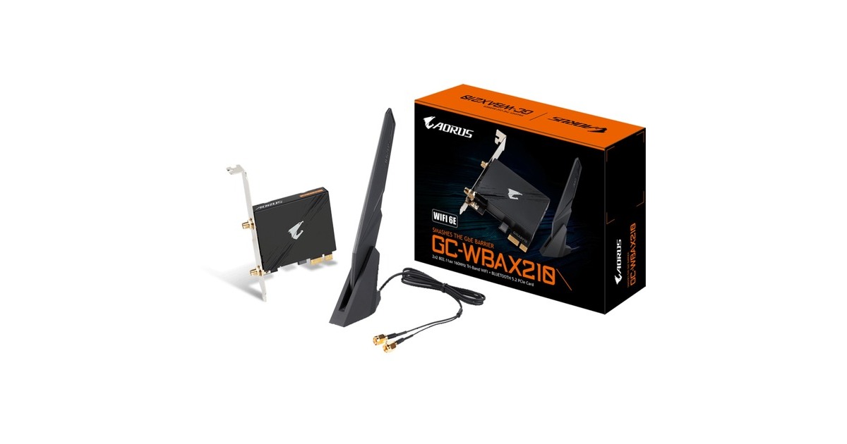 GIGABYTEAORUS GC-WBAX210 wlan adapter  (Zwart)