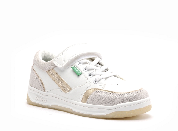 Kickers basses enfant kouic fille blanc