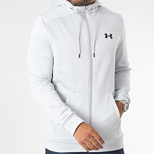 Sweat Zippé Capuche Fleece 1373357 Gris