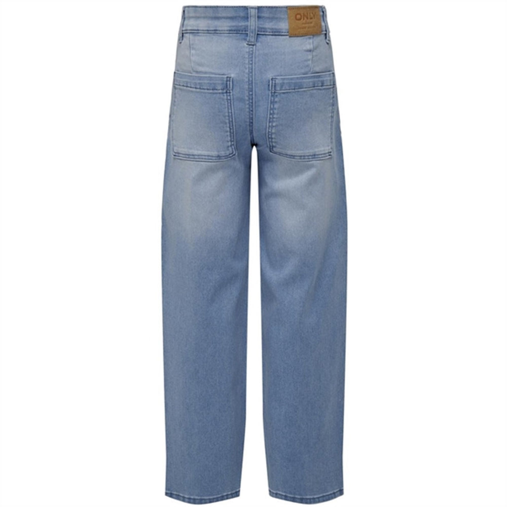 Light Blue Denim Sylvie Clean Wide Leg Denim Jeans Noos