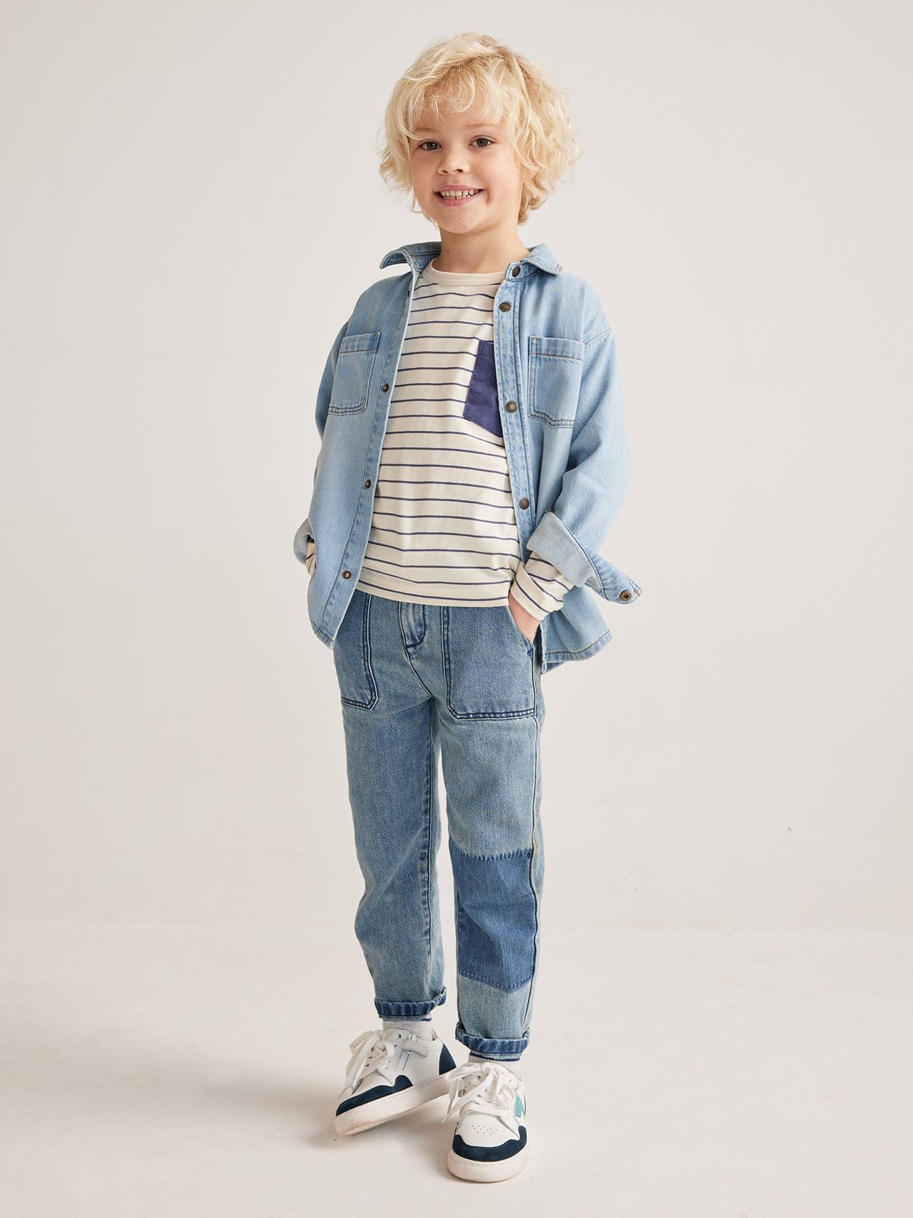 Calça jeans reta 