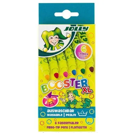 Jolly Fasermaler BOOSTER XL 6 Stück, nachfüllbar