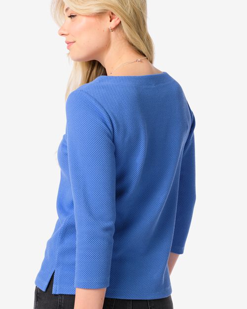 t-shirt structuré Kacey pour femmes bleu