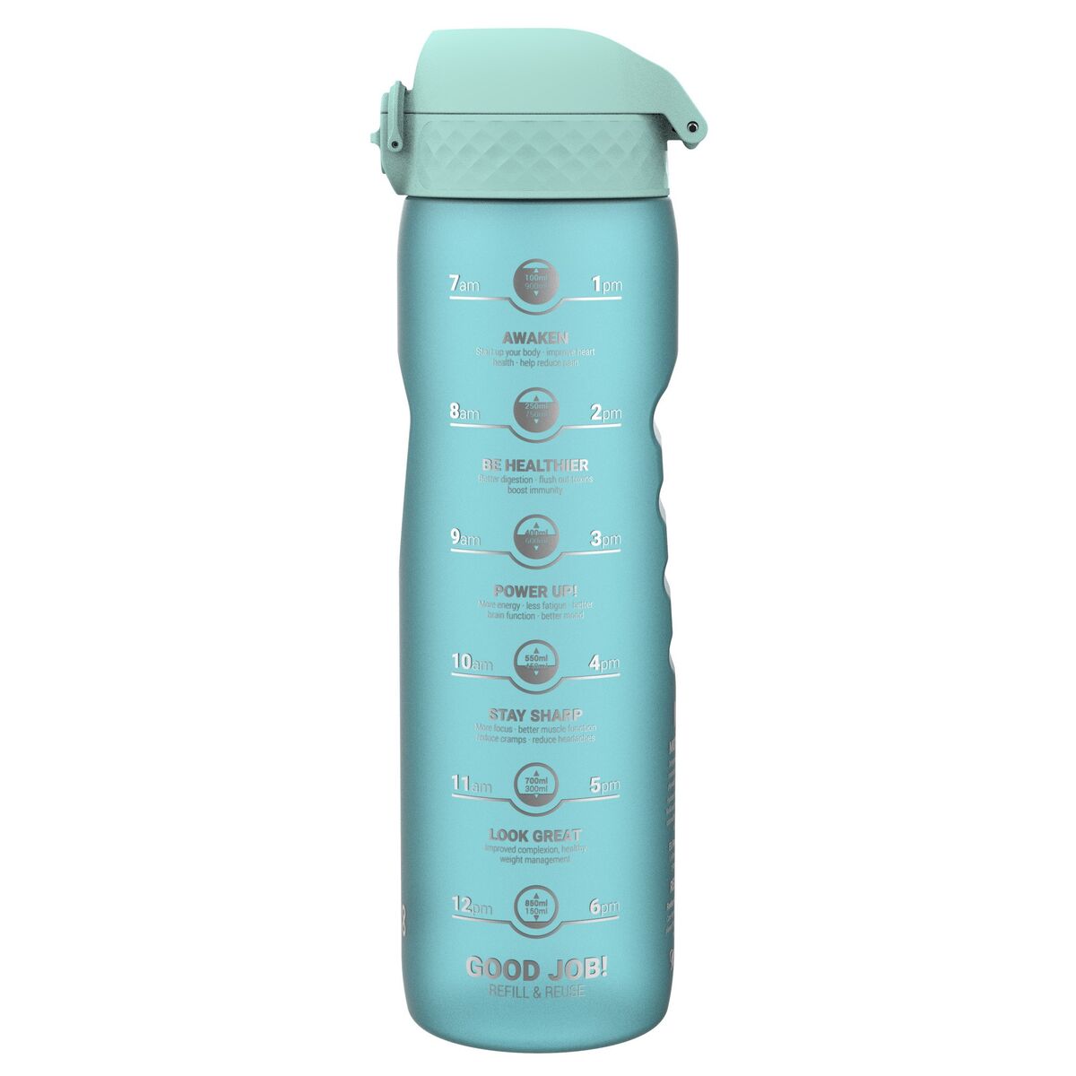 Motivational Bottle 1 liter, sonic blue
