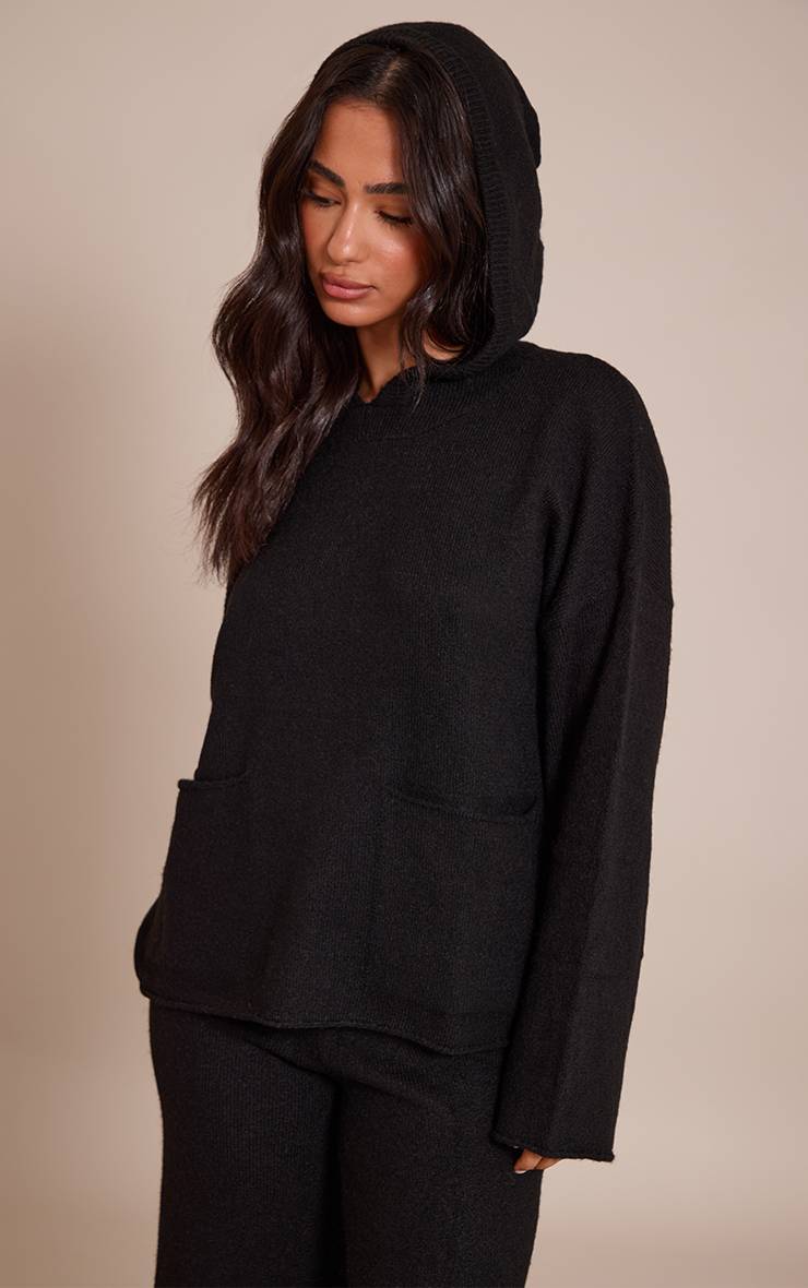 Noir Synthétiquell À Casynthétiqueche En Maille Luxe Avec Poche Petite