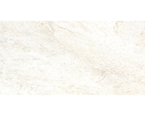 Porseleinen wand- en vloertegel Quarziet Blanco 32 x 62,5 x 0,9 cm
