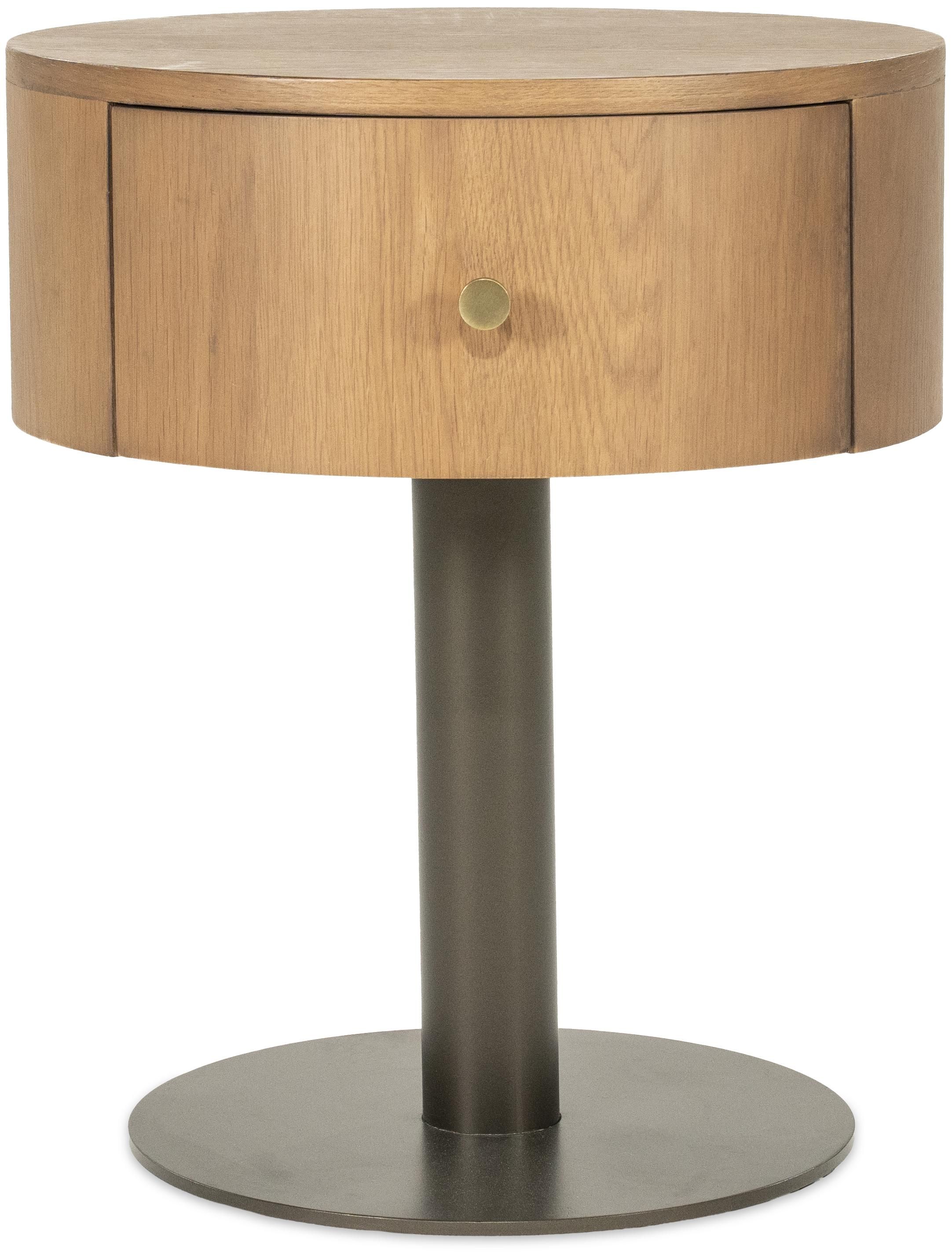 Nachtkastje Lichtbruin 96521 Skye ⌀50  x H60 cm