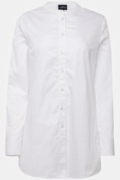 Bluse, Stehkragen, Langarm