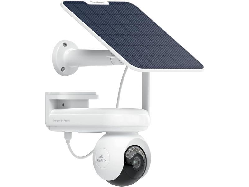 Reolink Netzwerkkamera B660 Altas PT Ultra   Solar 360°  4K Kabellose, akkubetriebene 4K ColorX Nachtsicht, 360° schwenkbare 90° neigbare 8 MP wetterfeste smarte Überwachungskamera mit Scheinwerfer und Bewegungssensor für In- & Outdoor