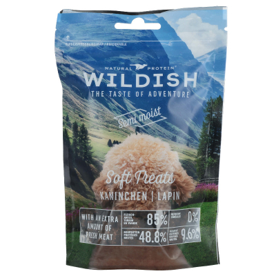 Wildish Dog Semi-Moist Treats Kaninchen 150g