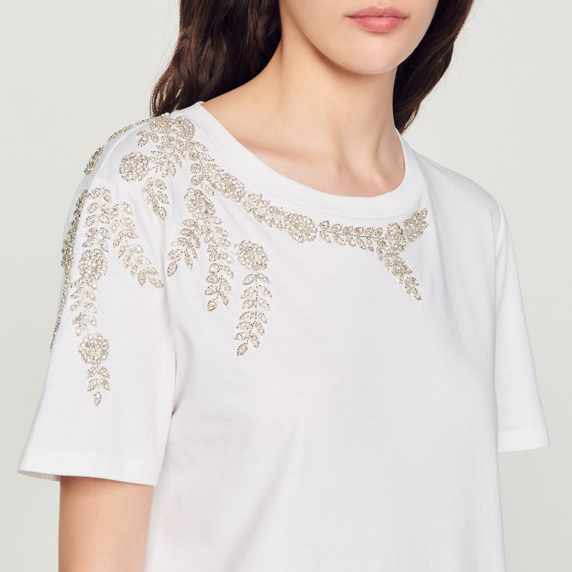 T-shirt orne de strass