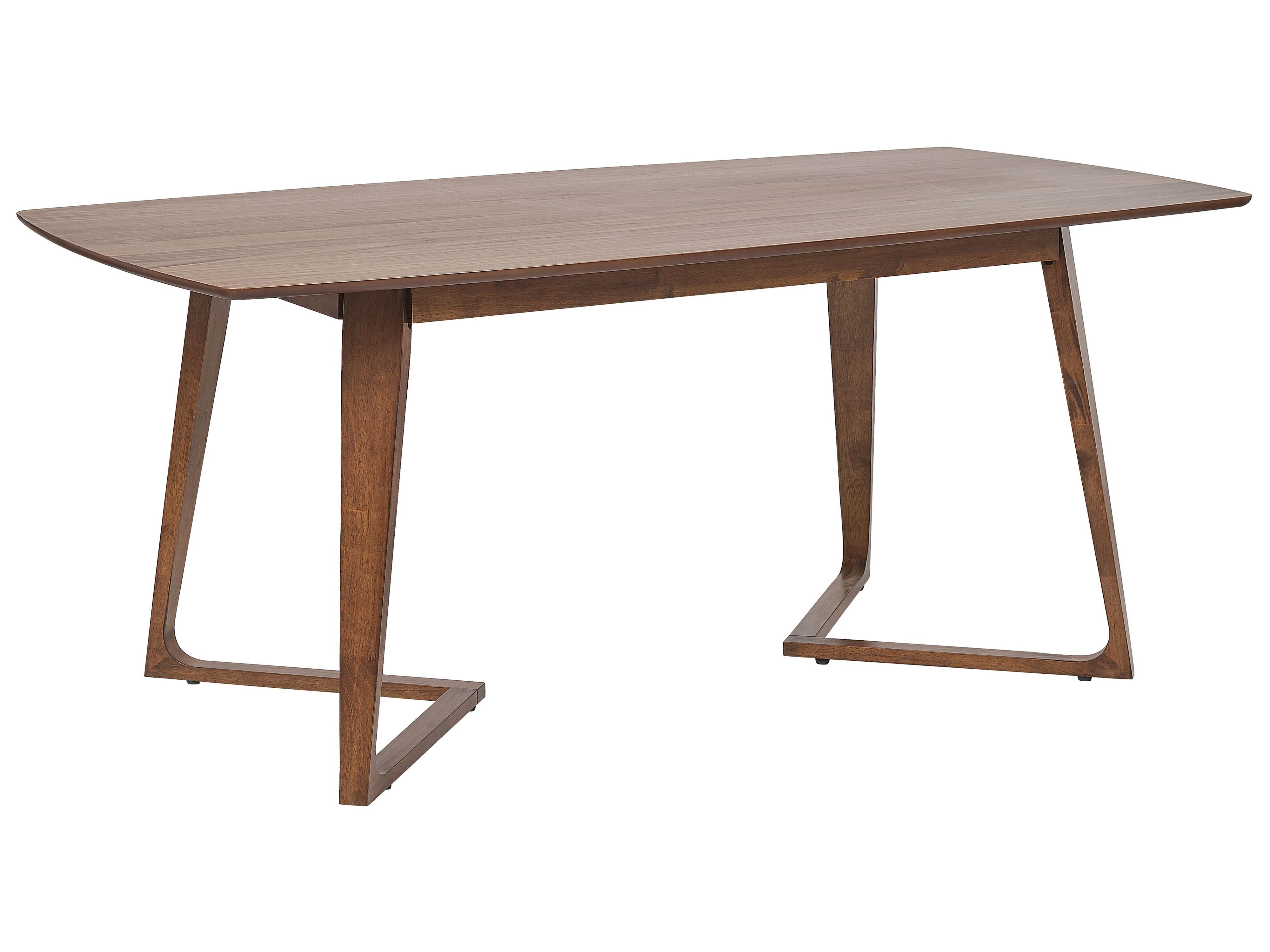 Eettafel HUXTER Donker walnoothout 90 cm 180 cm